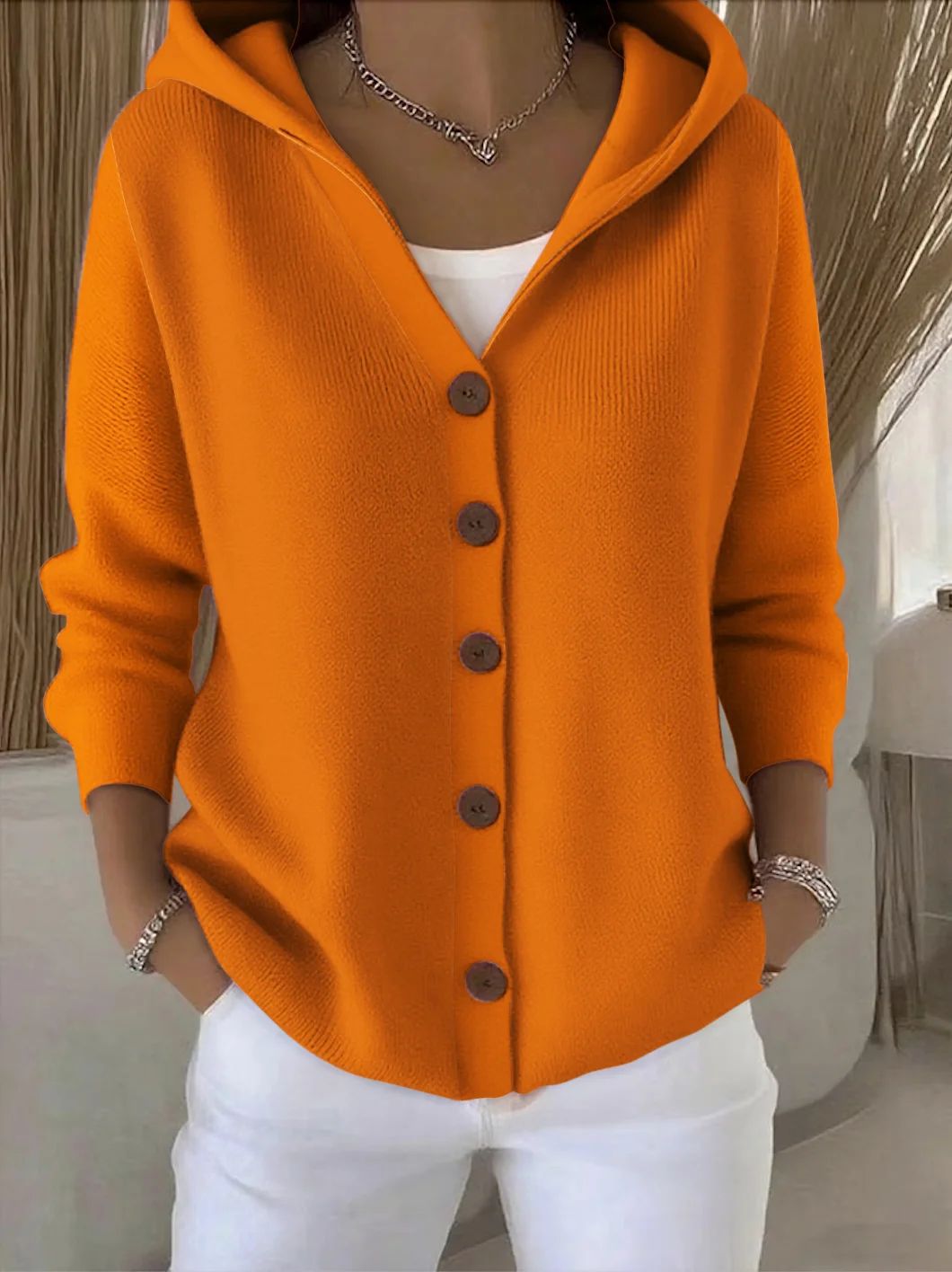 Concettina | Hooded Knit Cardigan