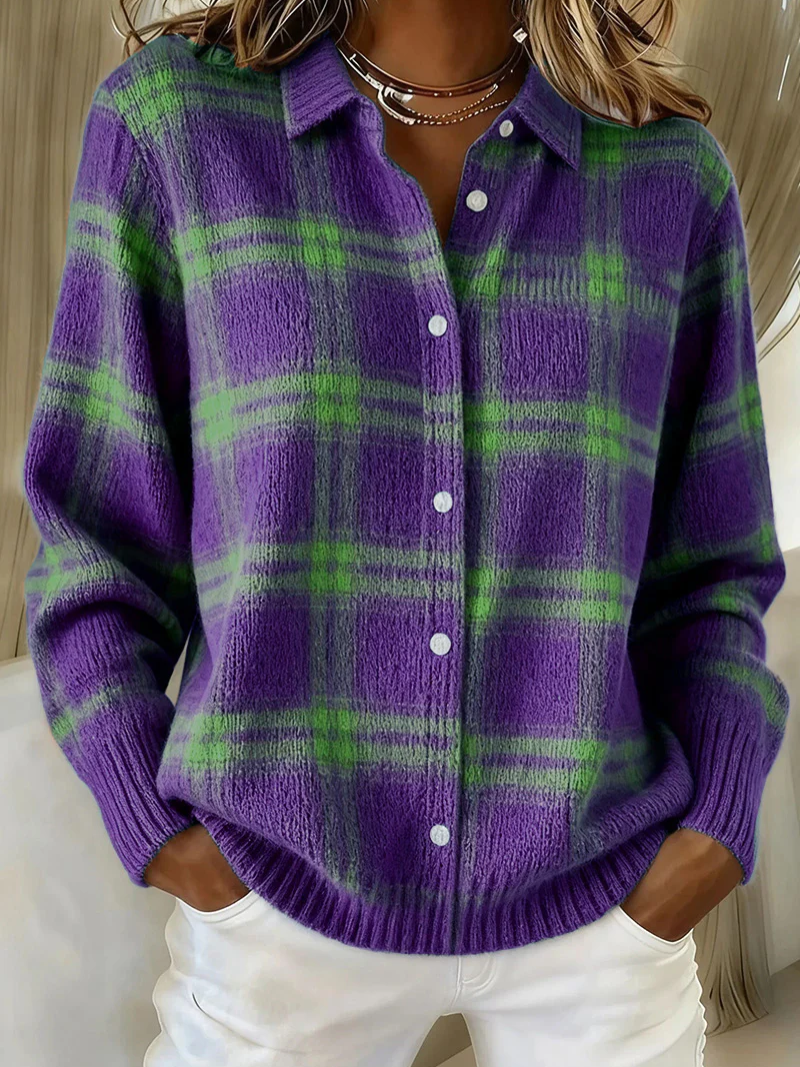 Esmeralda | Tartan Plaid Cardigan