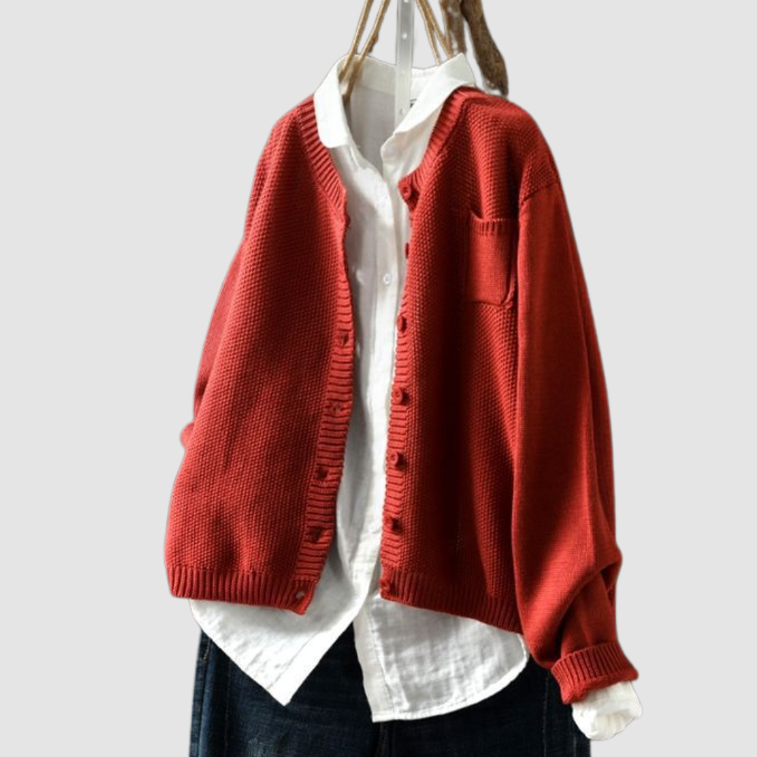 Lavinia | Relaxed Button Up Cardigan