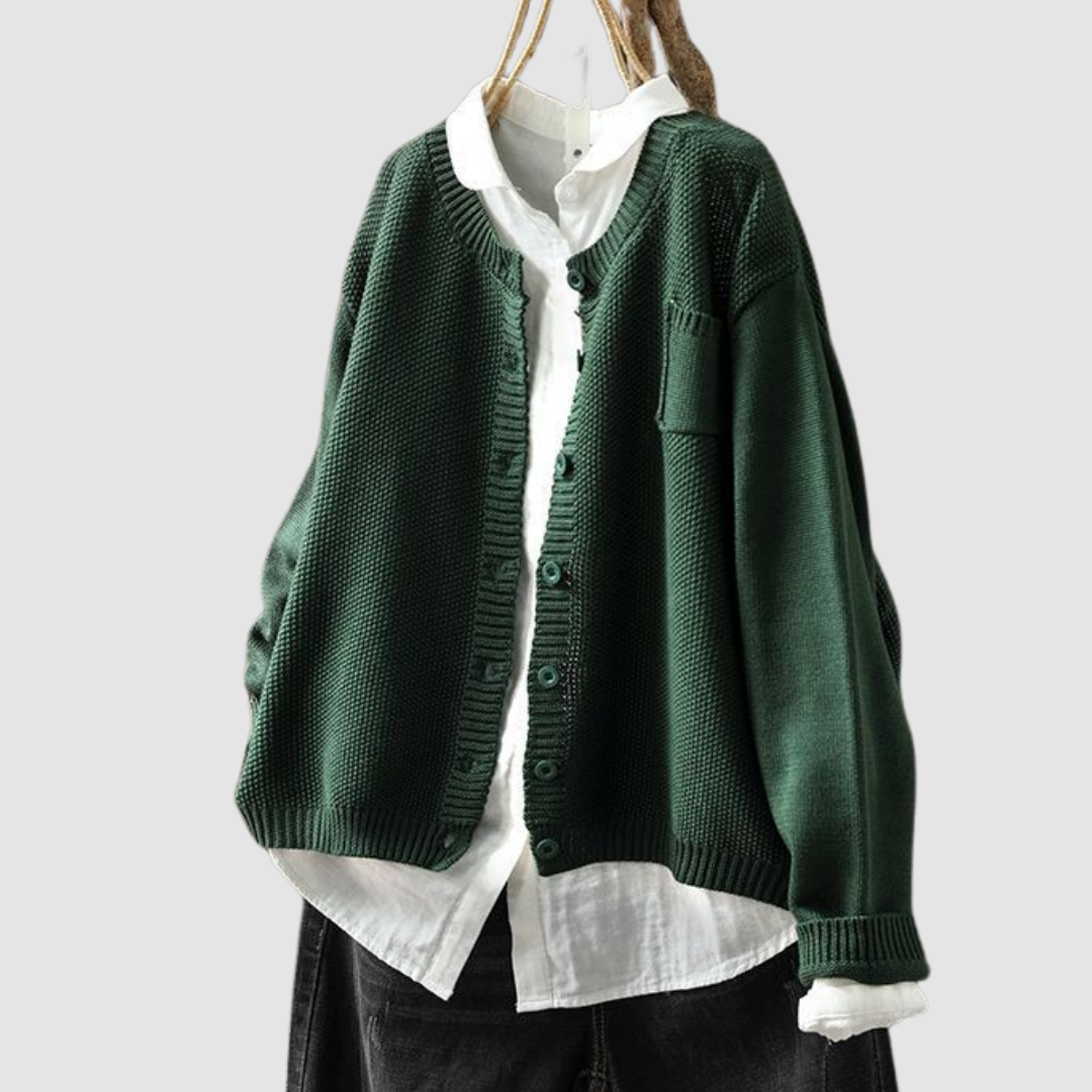 Lavinia | Relaxed Button Up Cardigan
