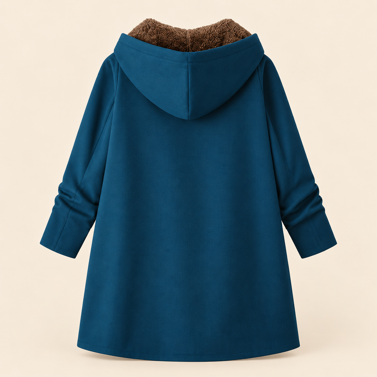 Evelyn | Cozy Sherpa Lined Hooded Coat