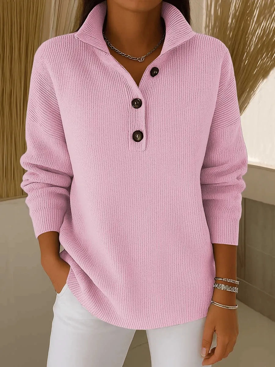 Domenica | Polo V-Neck Sweater