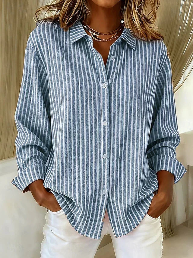 Loredana | Striped Shirt with Buttons