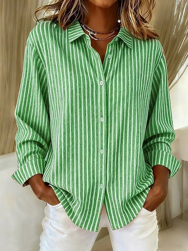 Loredana | Striped Shirt with Buttons