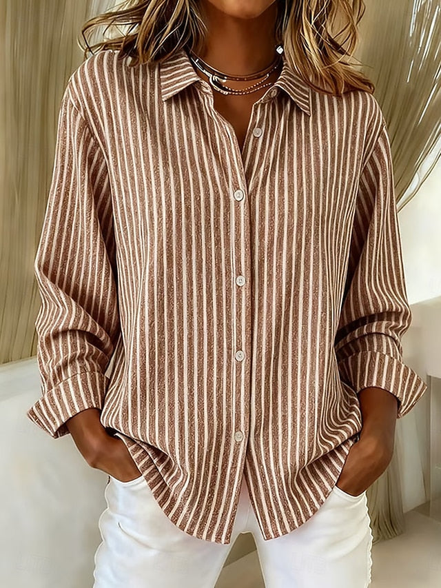 Loredana | Striped Shirt with Buttons