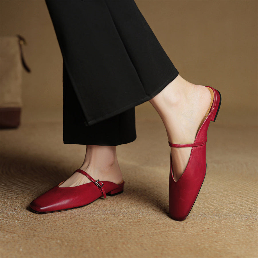 Miral Genuine Leather Mules