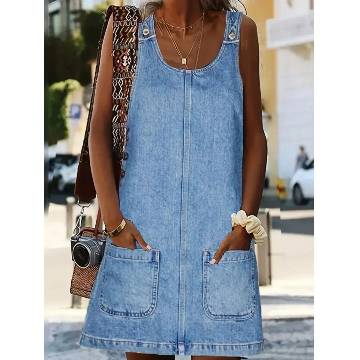 Lunariah | Denim Pocket Dress