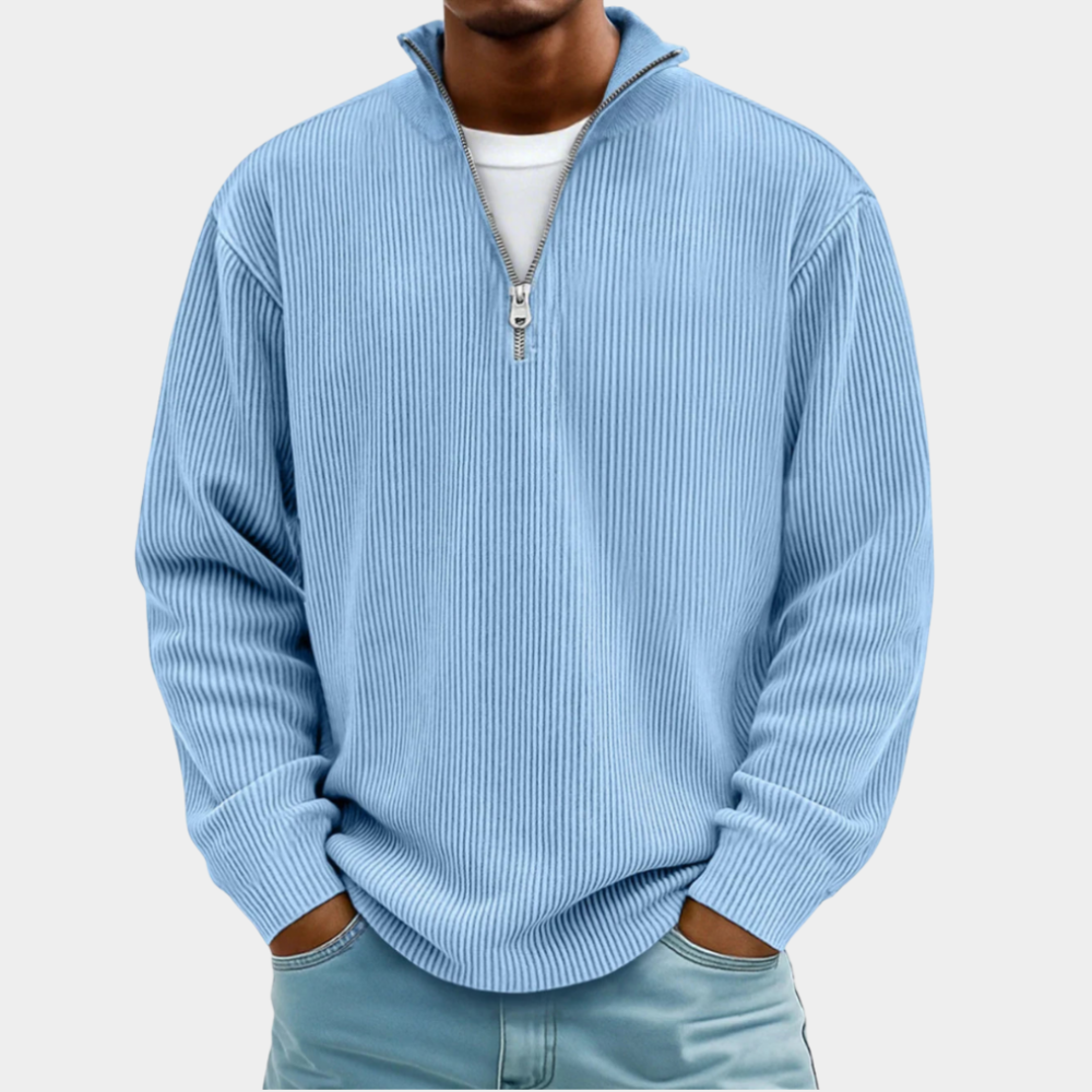 Andre | Half Zip Long Sleeve Sweater