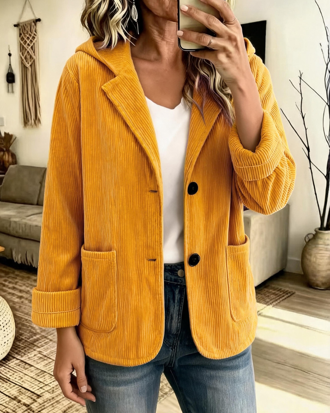 Brooke | Ribbed Hooded Jacket