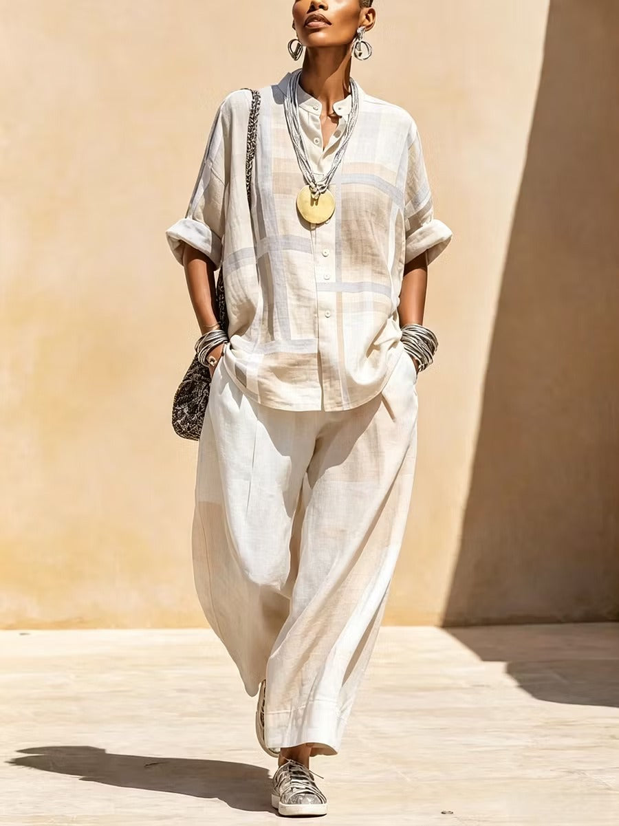 Sloane | Shirt & Wide Leg Pants Set