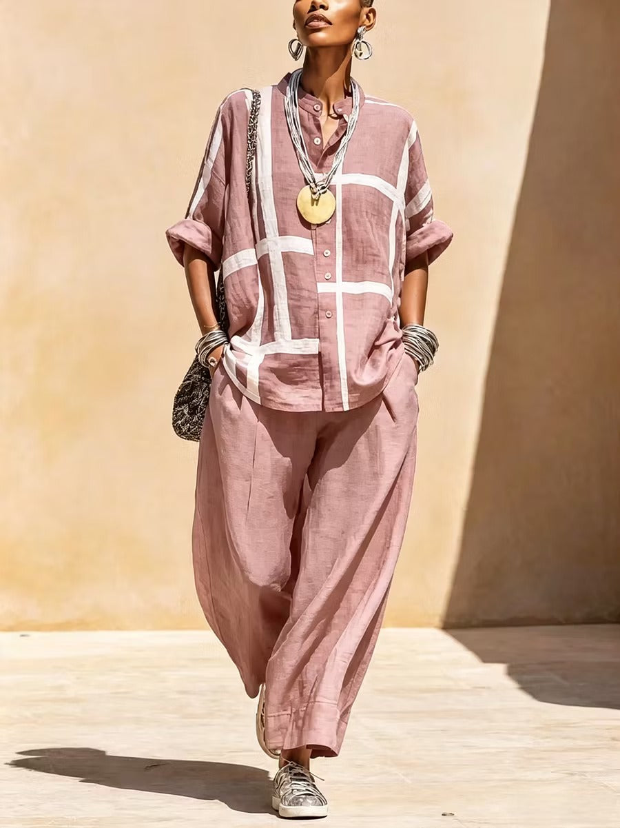 Sloane | Shirt & Wide Leg Pants Set