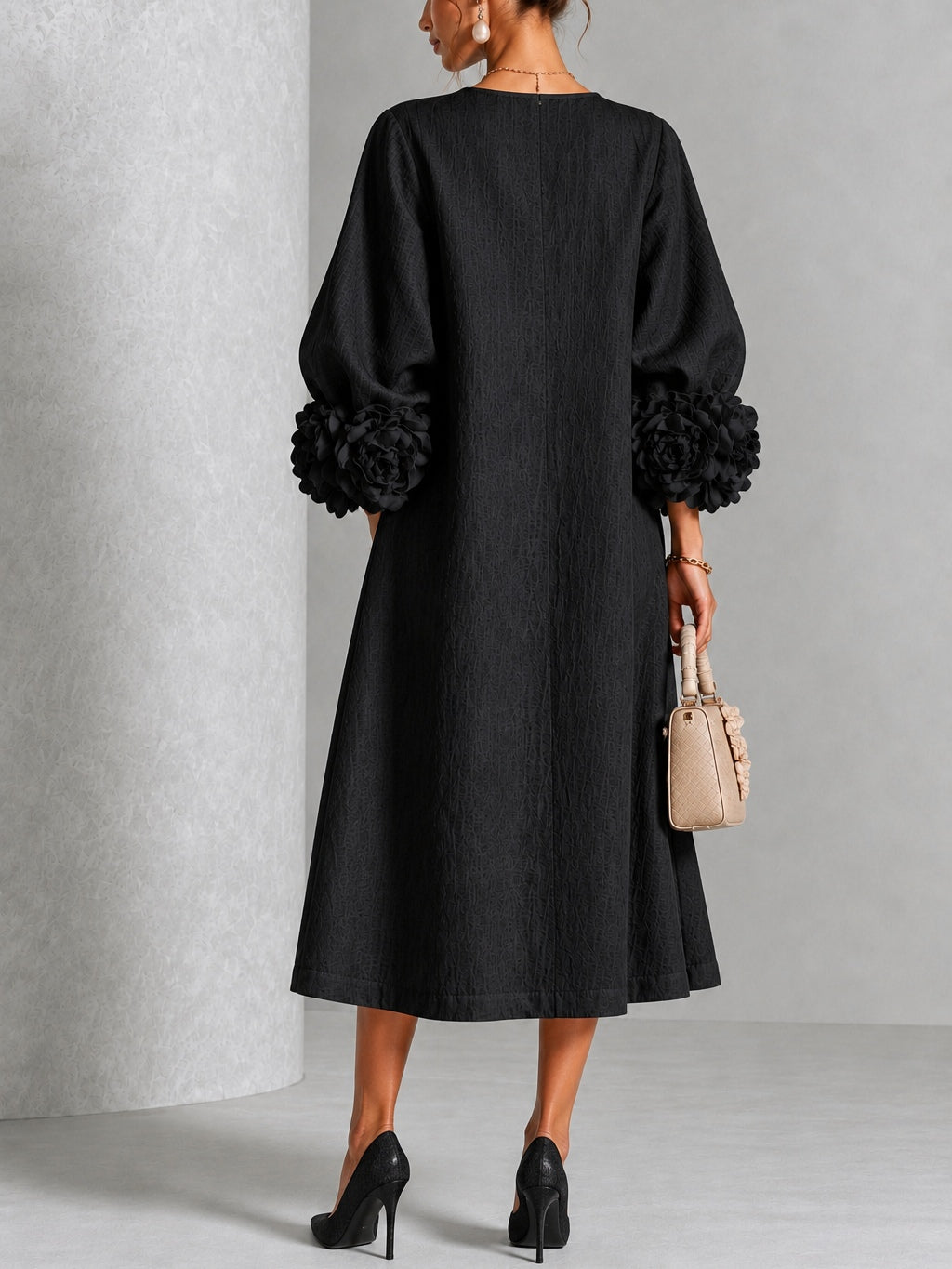 Dafne | Floral Button Midi Dress