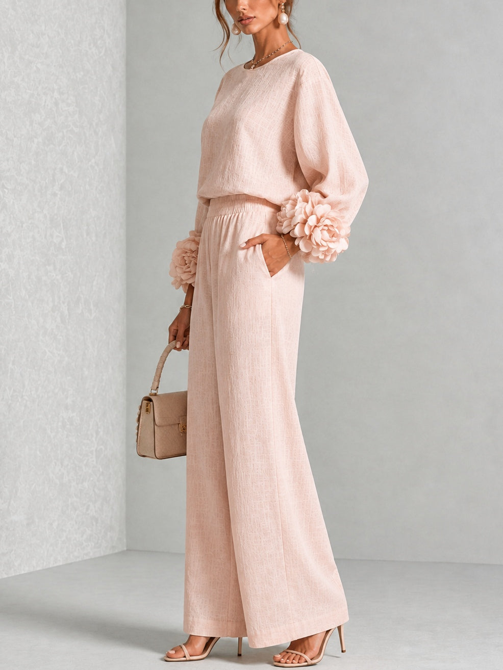 Rosali | Floral Cuff Two Piece Set