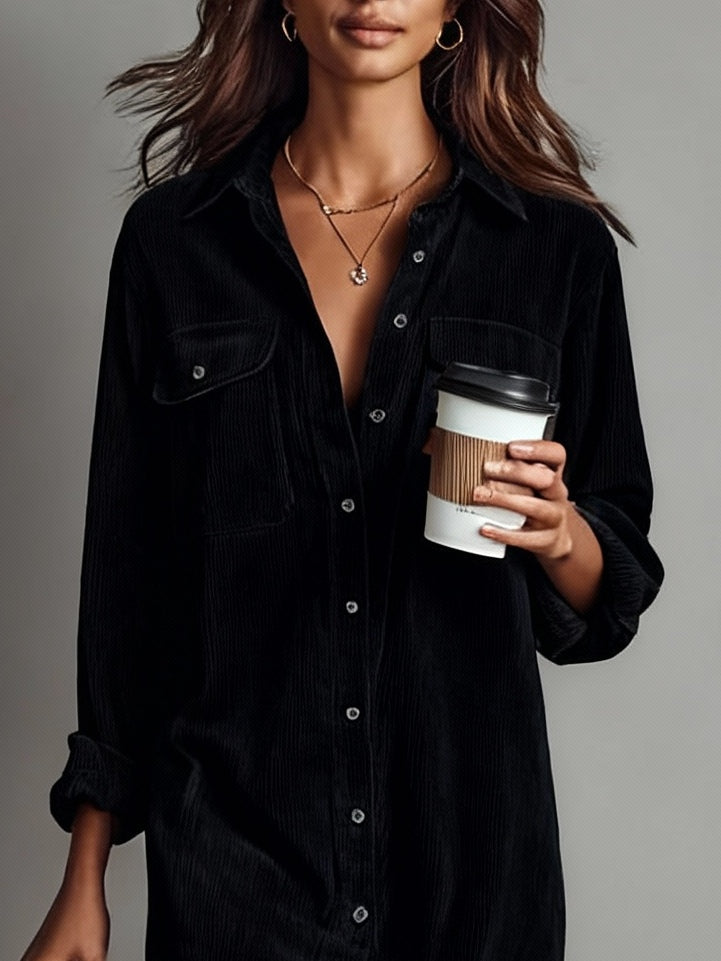 Averlina | Ribbed Midi Dress With Pockets
