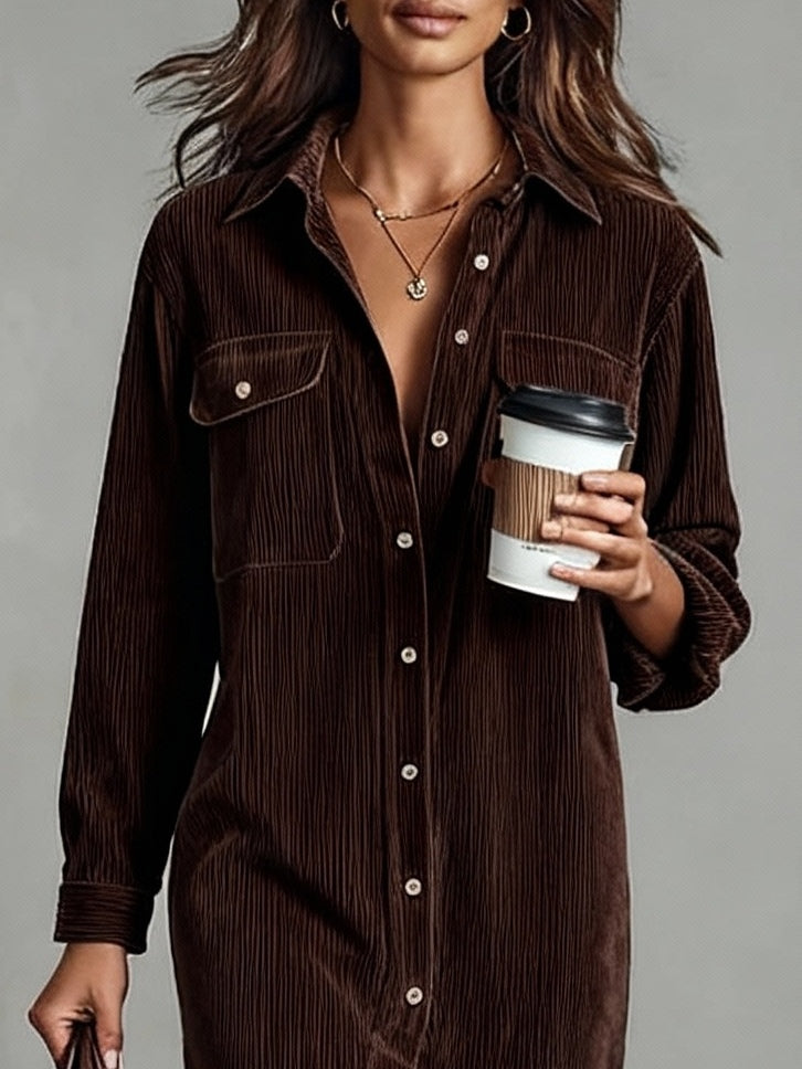 Averlina | Ribbed Midi Dress With Pockets