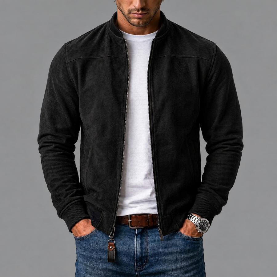 Vincent | Elegant Suede Bomber