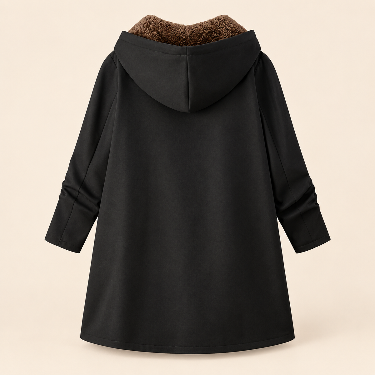 Evelyn | Cozy Sherpa Lined Hooded Coat
