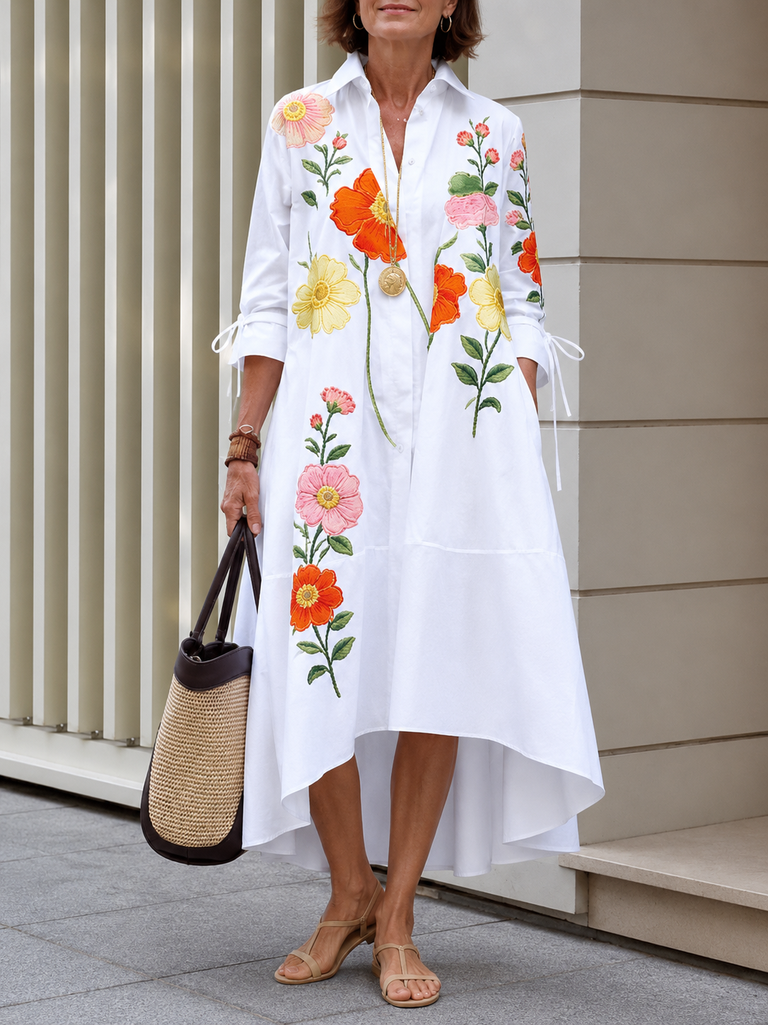 Marisol | Floral Linen Blend Dress
