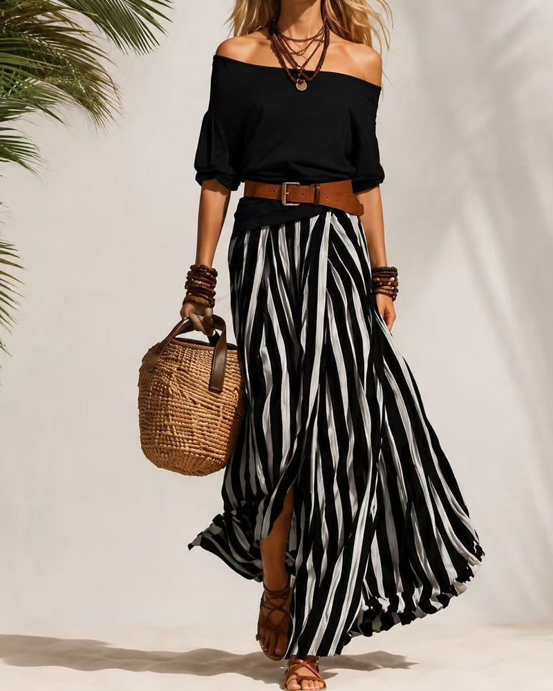Madison | Striped Skirt Set