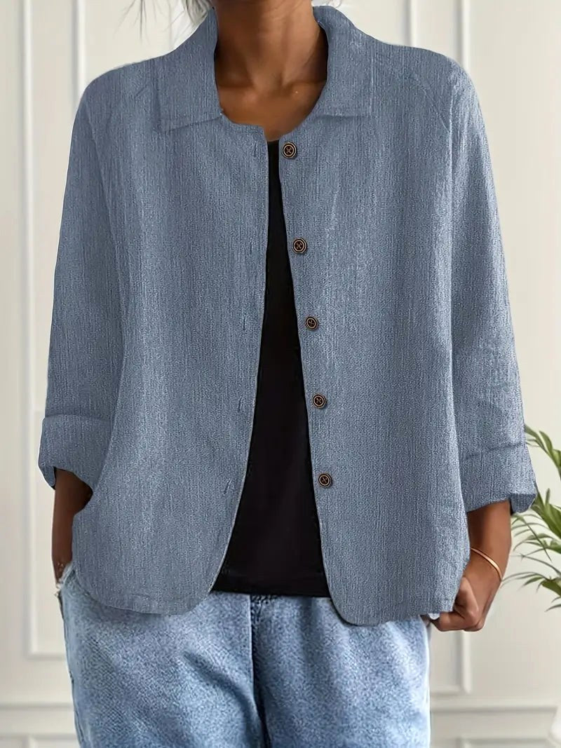 Carmen | Relaxed Button Front Overshirt