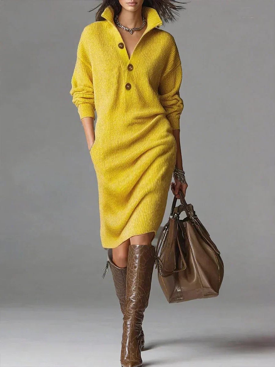 Aiyana | Ribbed Knit Sweater Dress
