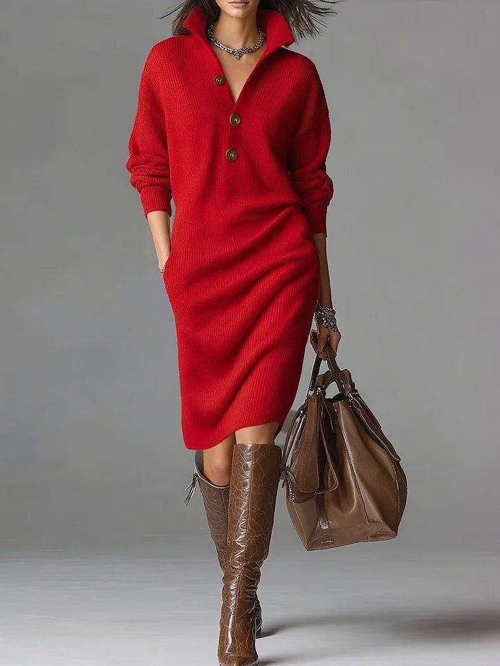 Aiyana | Ribbed Knit Sweater Dress