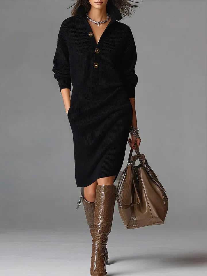 Aiyana | Ribbed Knit Sweater Dress