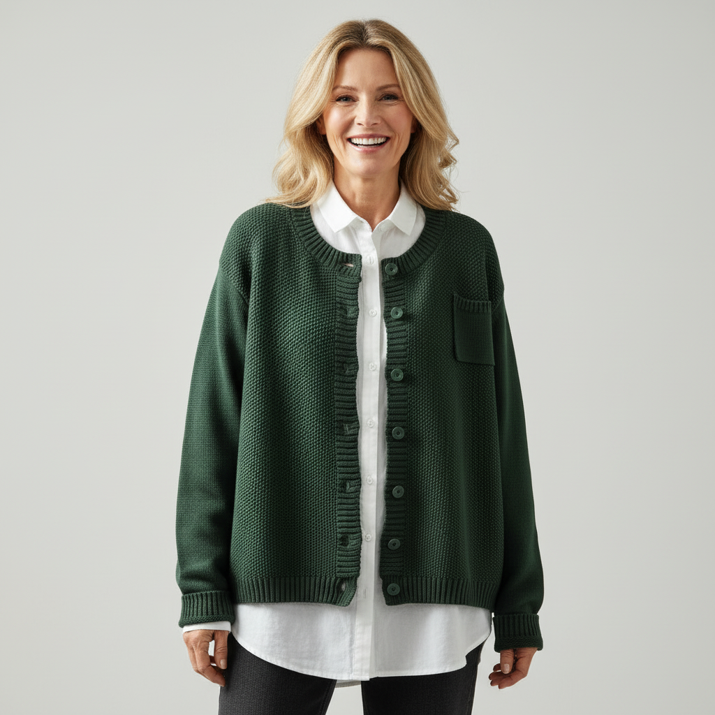 Lavinia | Relaxed Button Up Cardigan