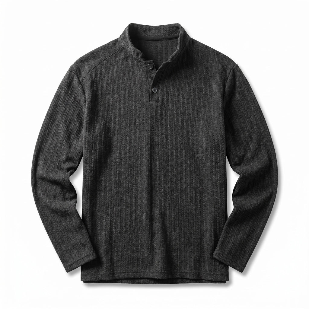 Porter | Textured Stand Collar Pullover