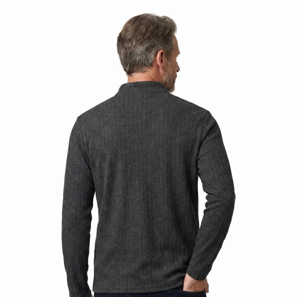 Porter | Textured Stand Collar Pullover