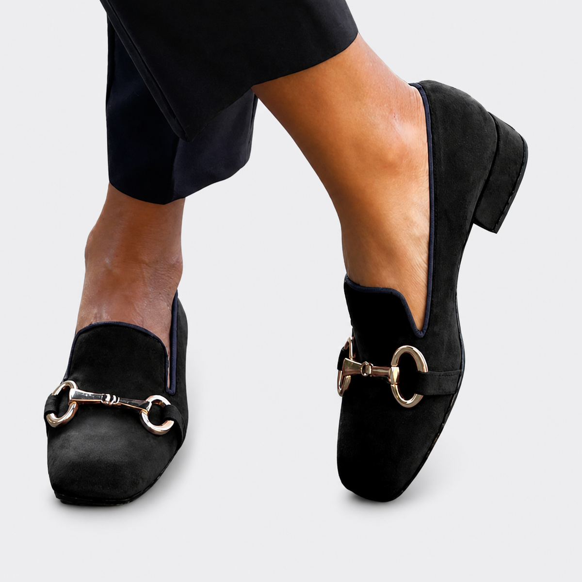 Louna | Elegant Buckle Loafers