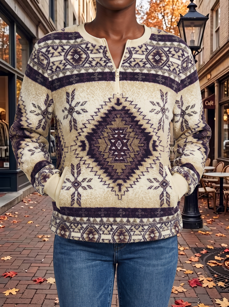 Alterra | Aztec Jacquard Sweatshirt
