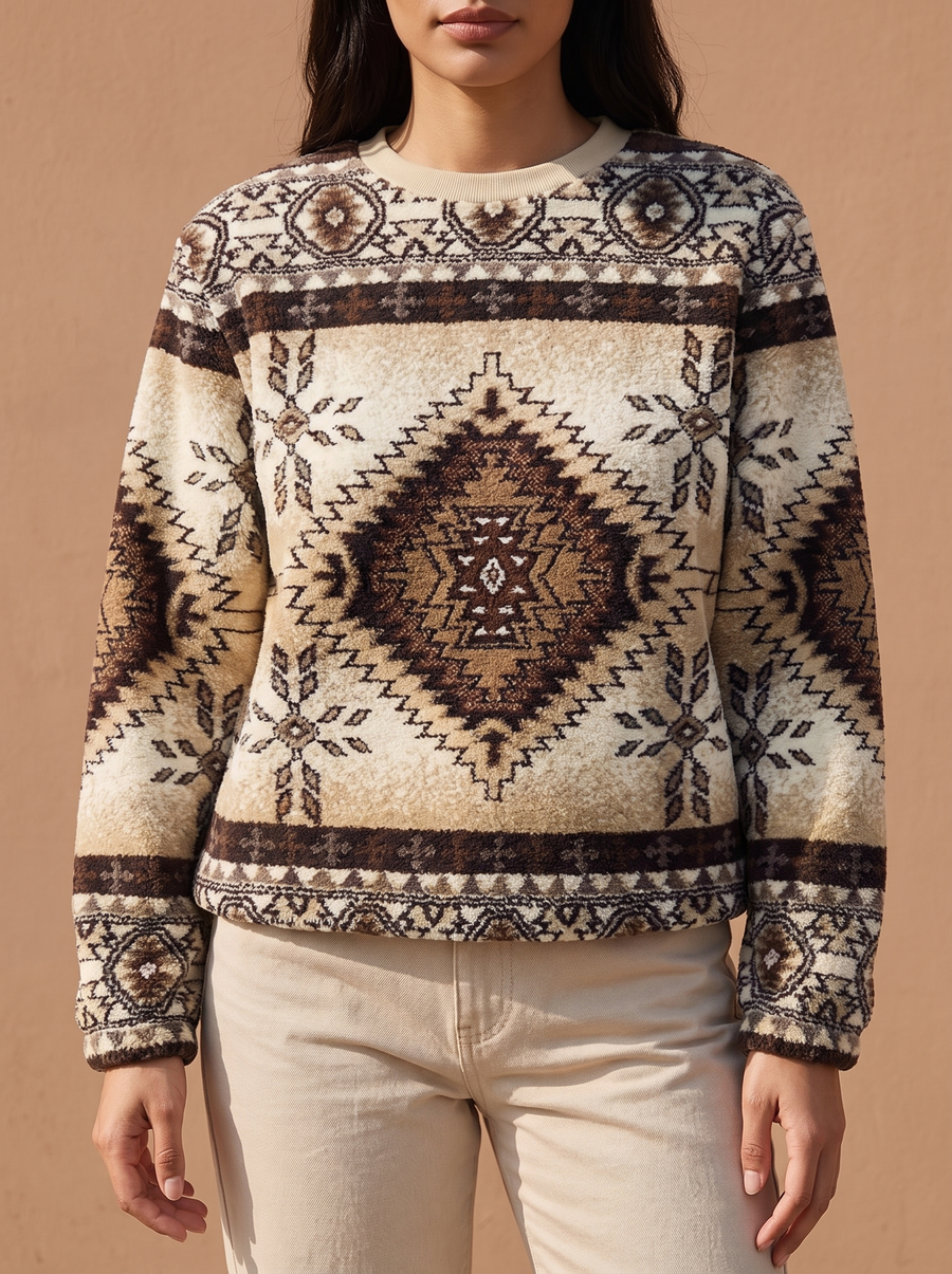 Alterra | Aztec Jacquard Sweatshirt