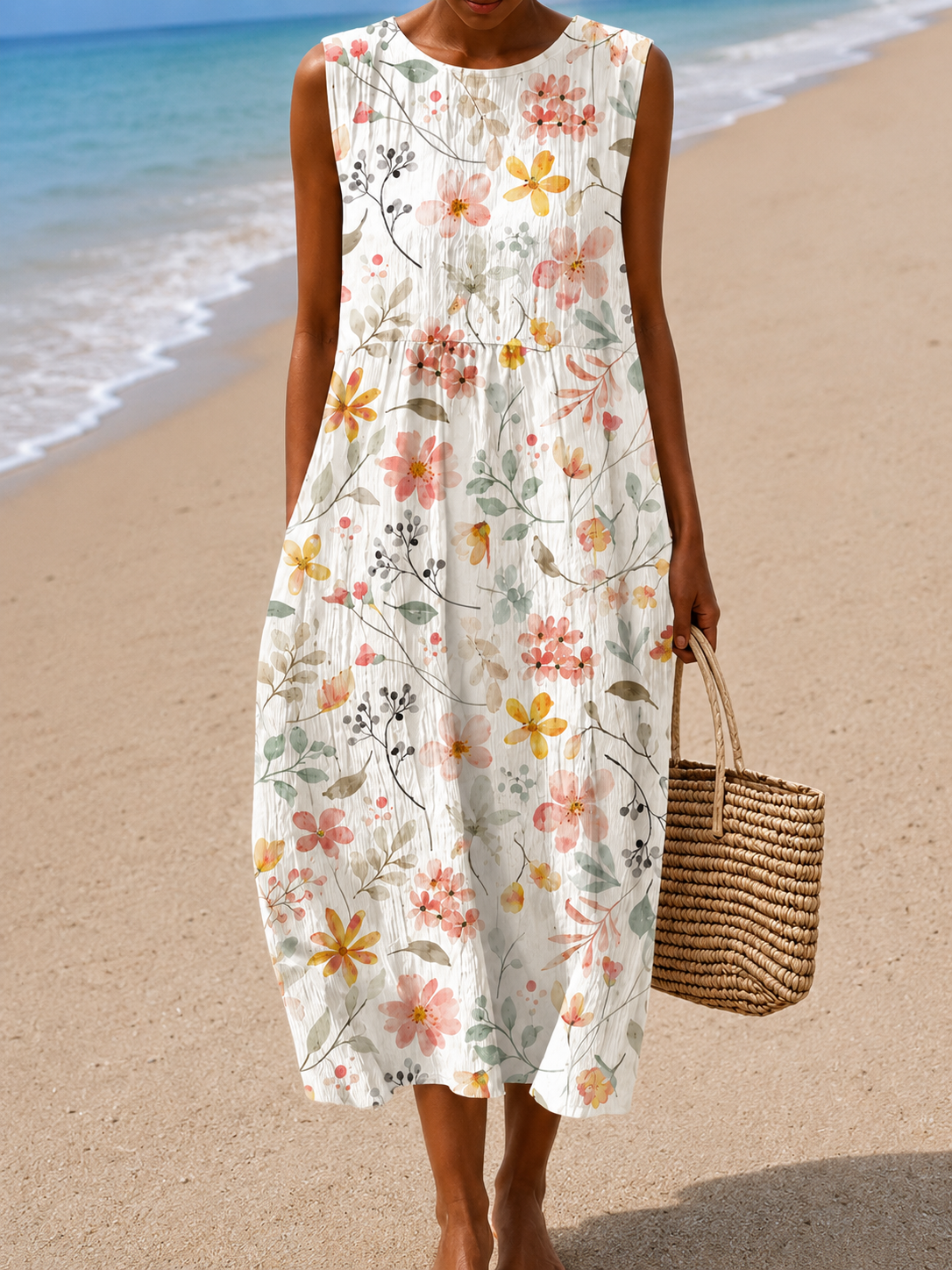 Armelle | Cotton Midi Dress