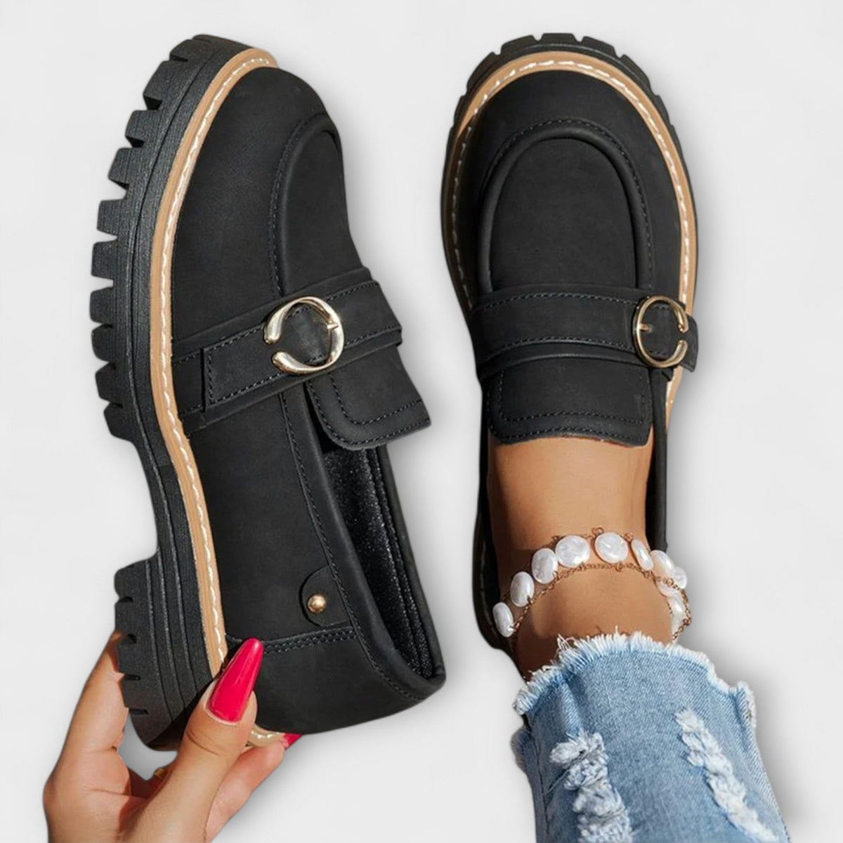 Lora | Round Toe Casual Loafers