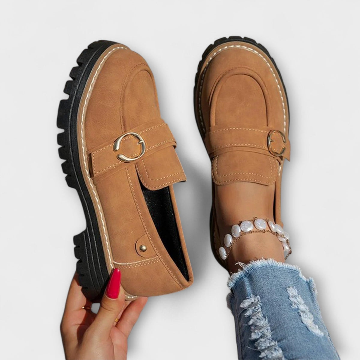 Lora | Round Toe Casual Loafers