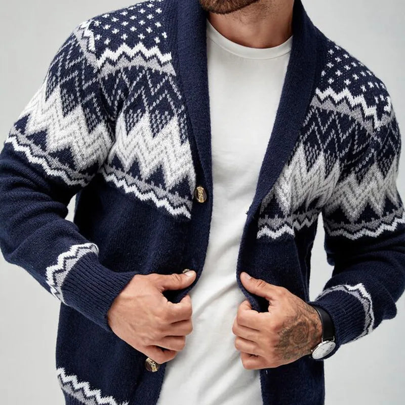 Stanton | Patterned Open Front Cardigan