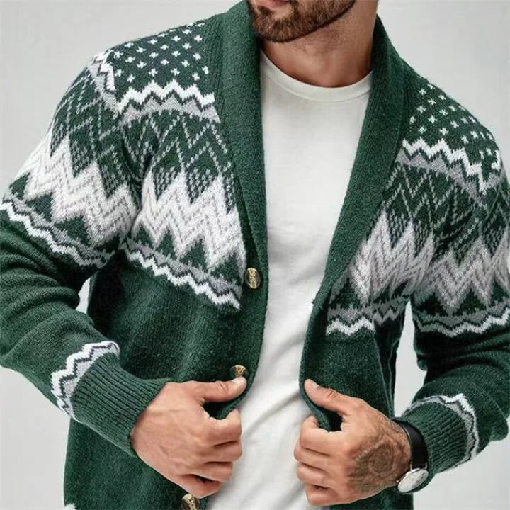 Stanton | Patterned Open Front Cardigan