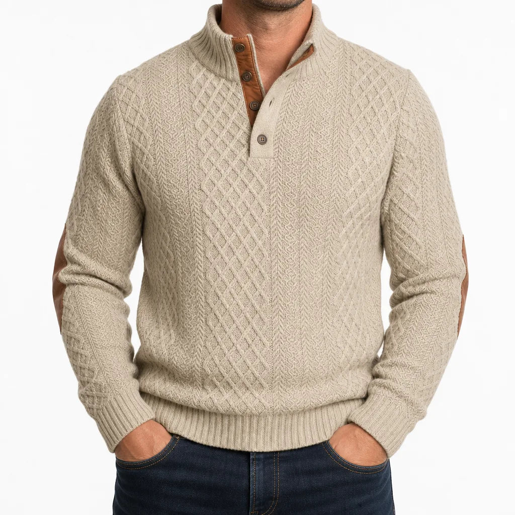 Radley | Textured Button-Neck Sweater