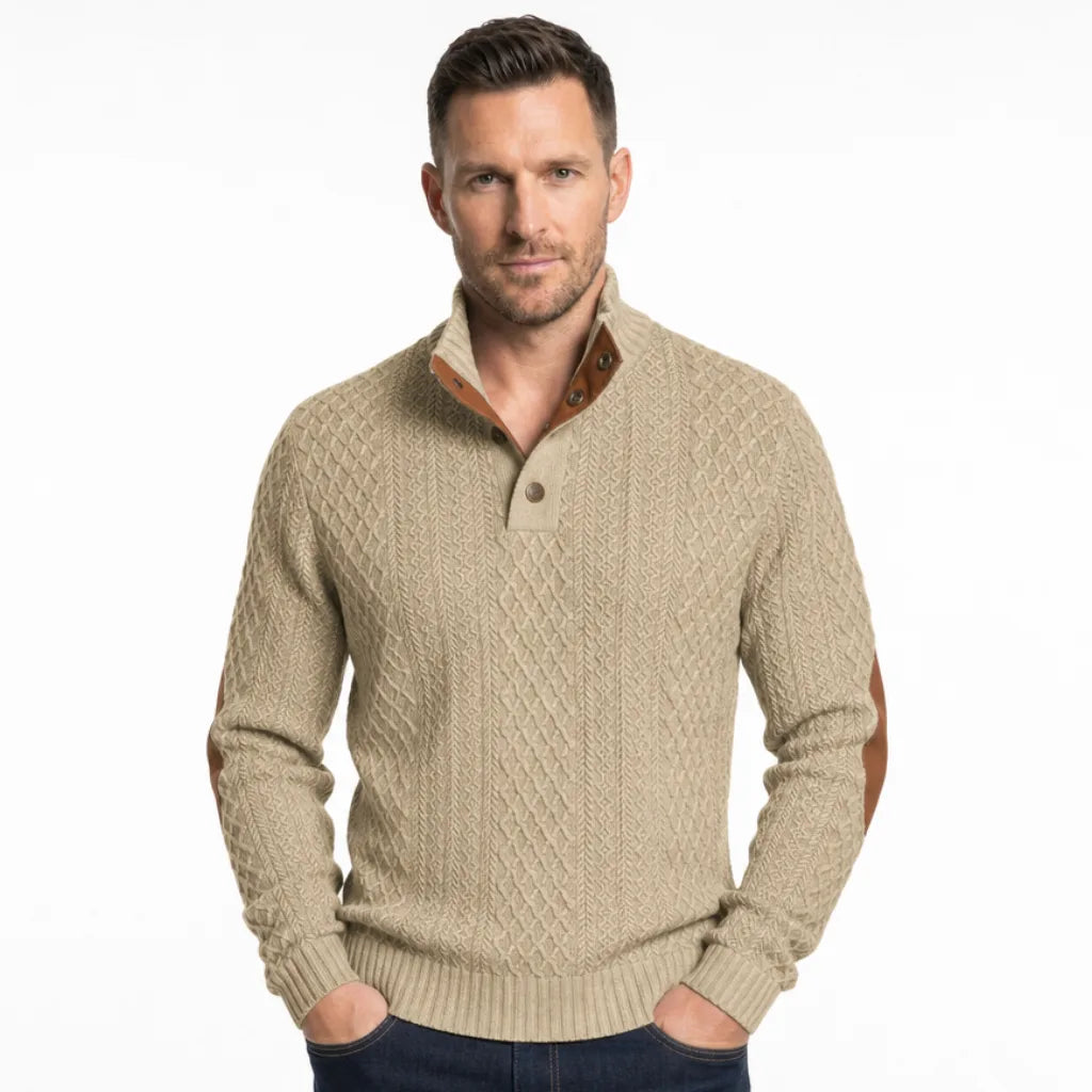 Radley | Textured Button-Neck Sweater