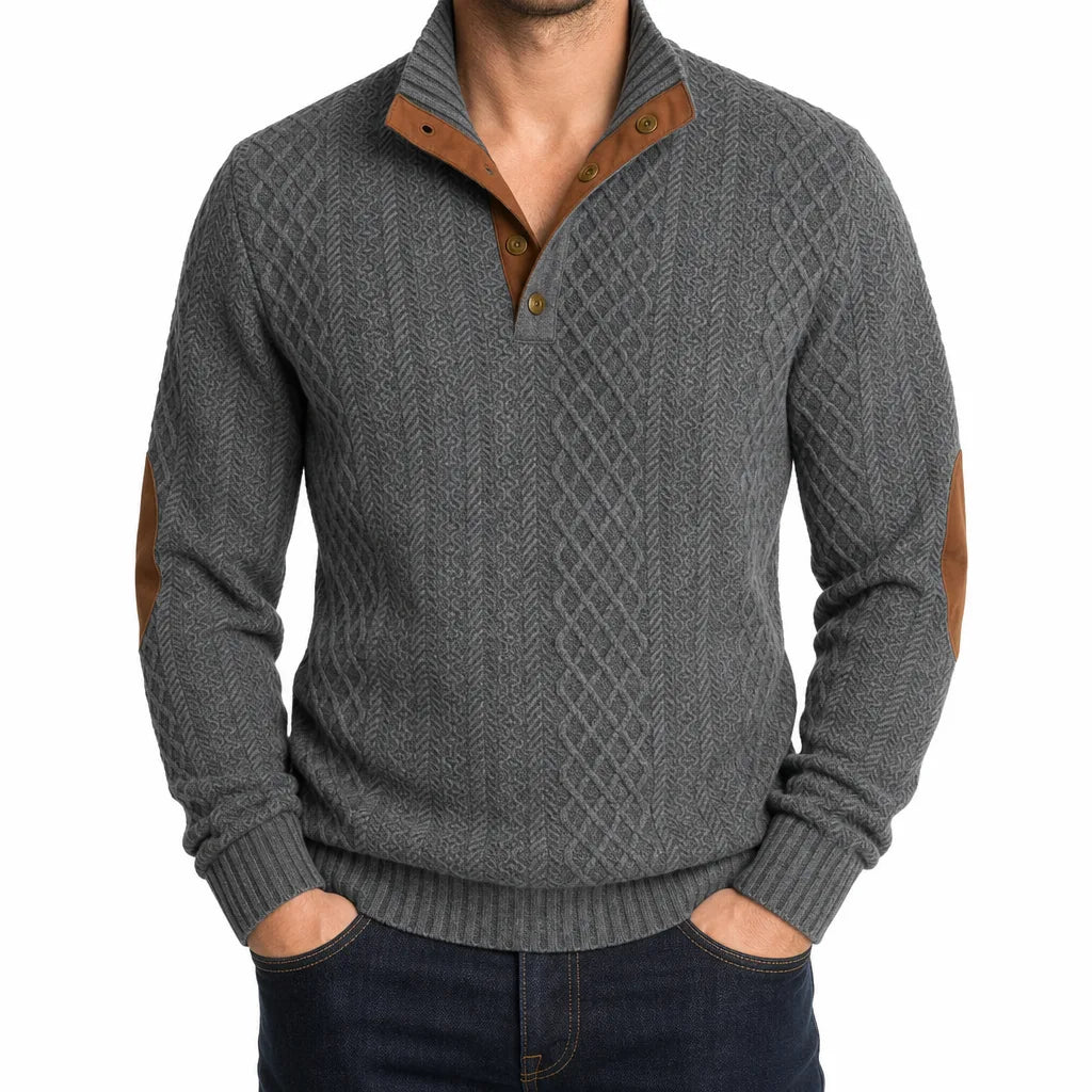 Radley | Textured Button-Neck Sweater