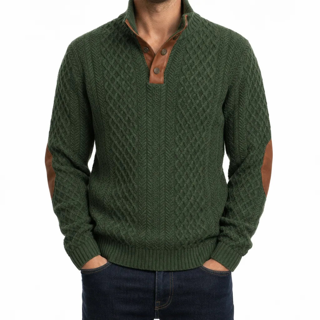 Radley | Textured Button-Neck Sweater