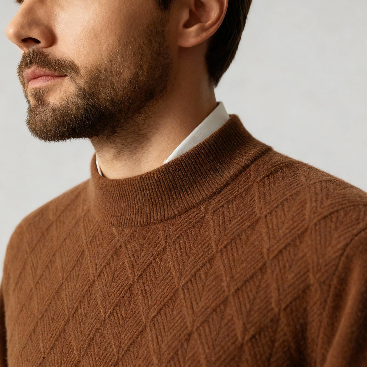 Winthrop | Textured Mock Neck Sweater