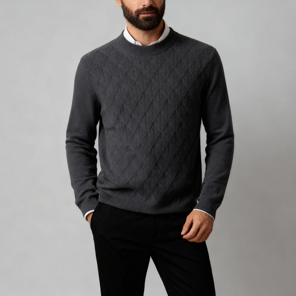 Winthrop | Textured Mock Neck Sweater