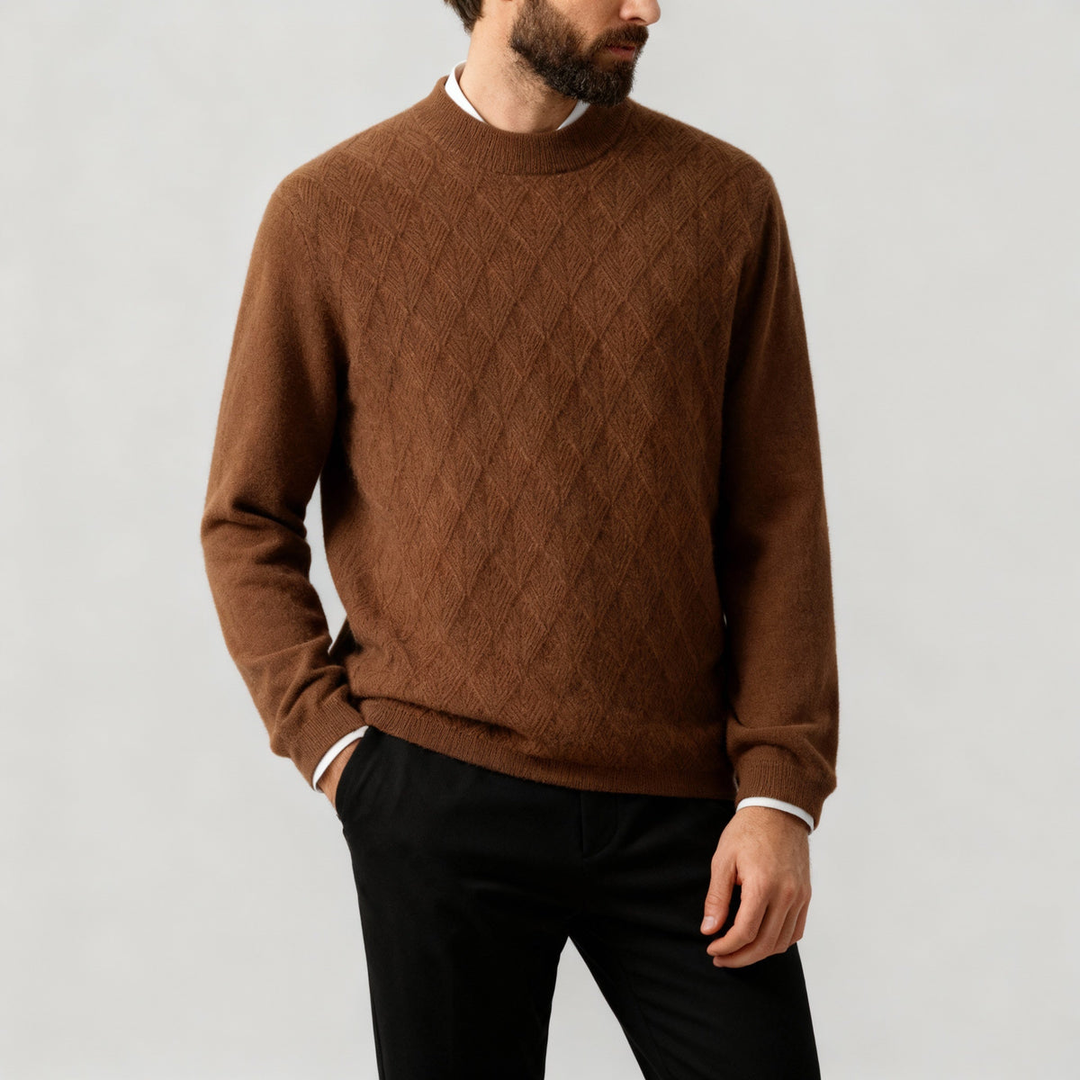Winthrop | Textured Mock Neck Sweater