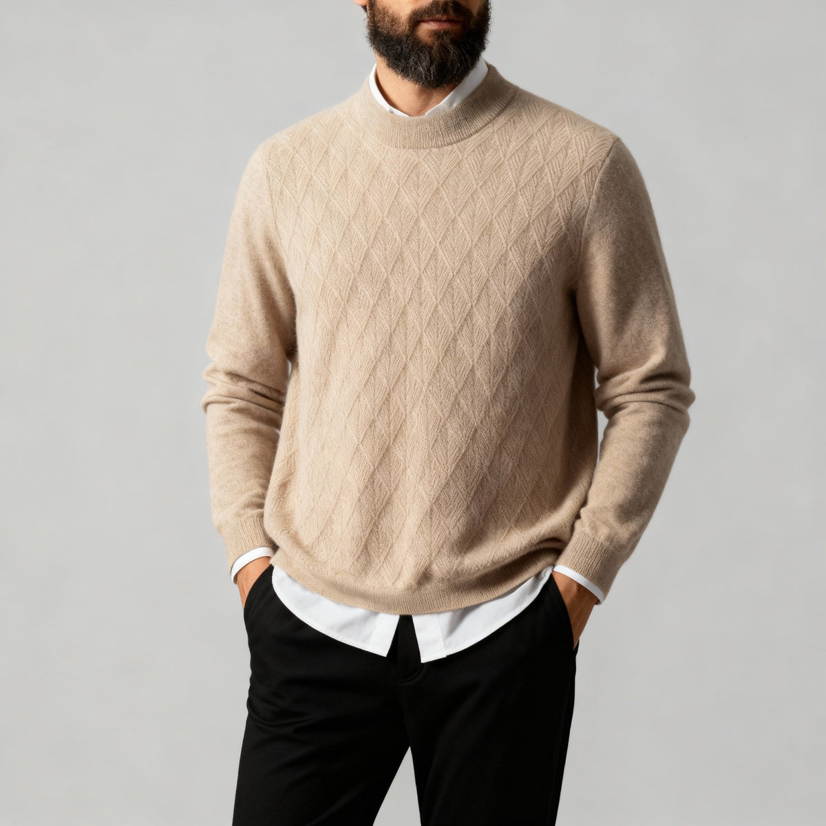 Winthrop | Textured Mock Neck Sweater