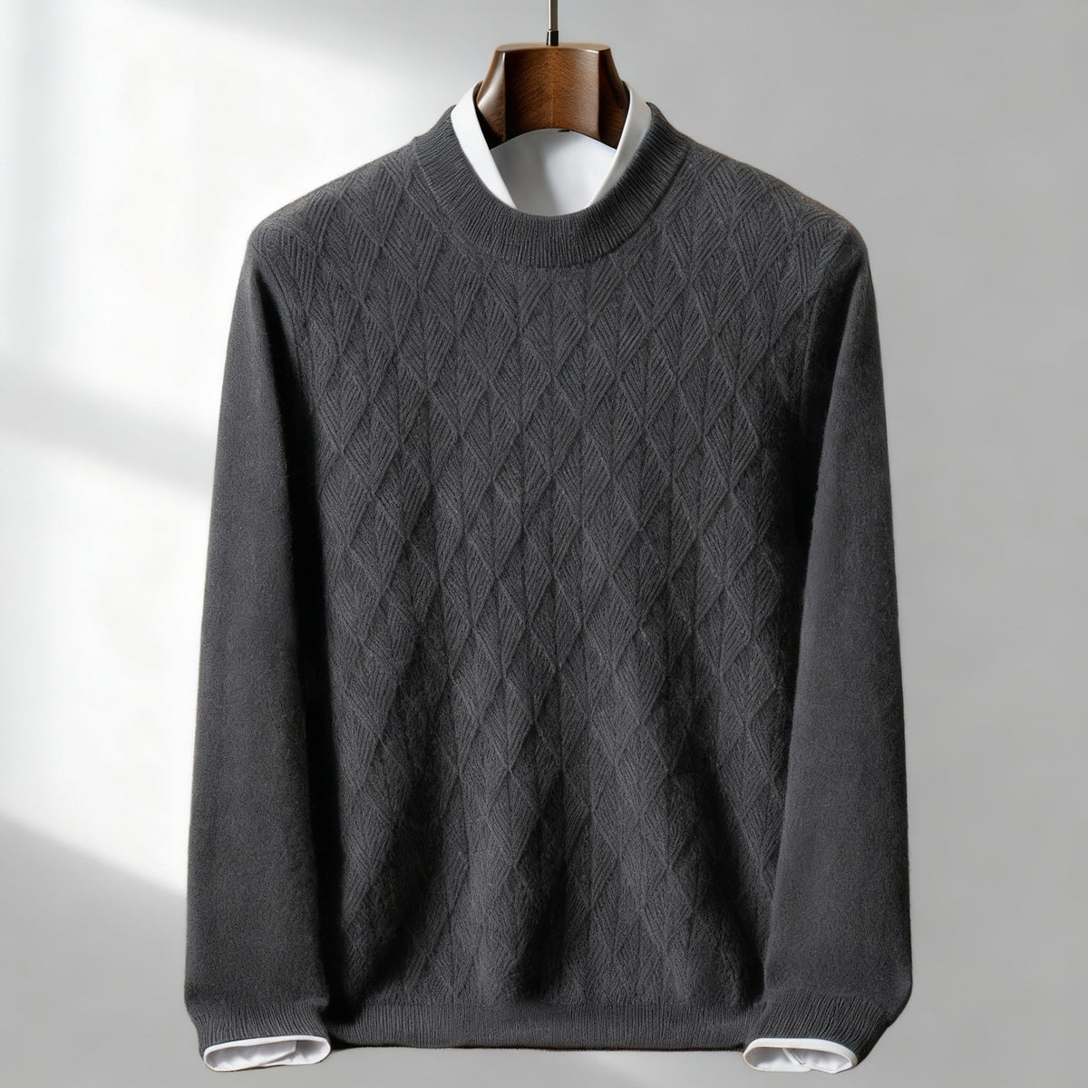 Winthrop | Textured Mock Neck Sweater