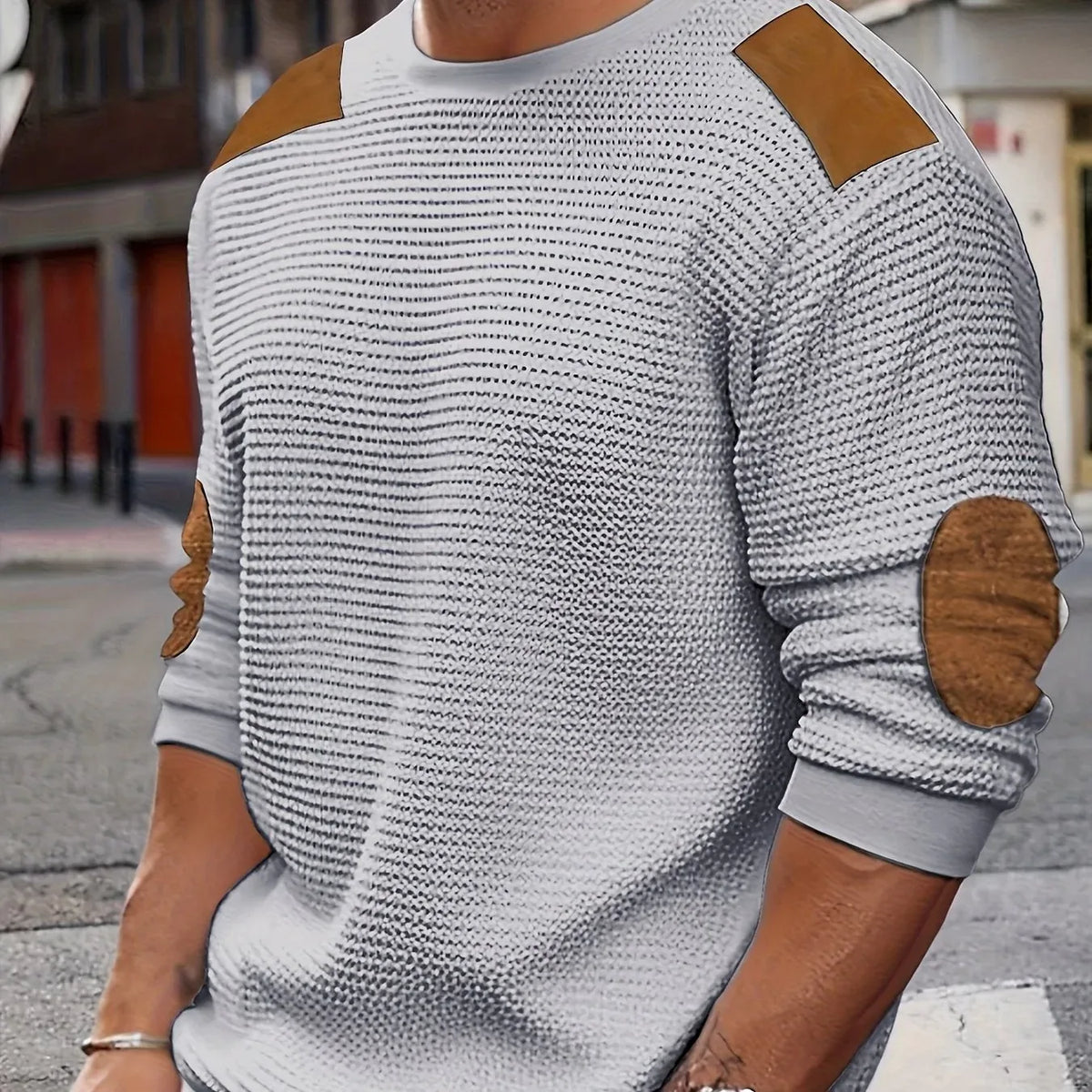 Devlin | Textured Crewneck Sweater
