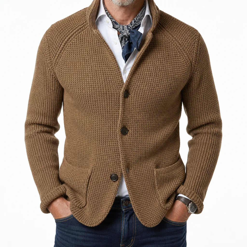 Edison | Stand Collar Cardigan