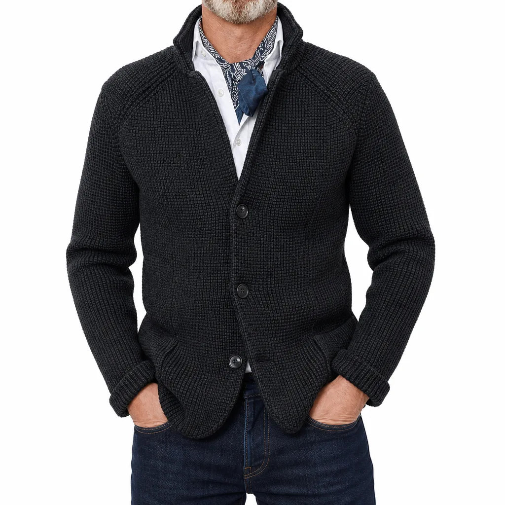 Edison | Stand Collar Cardigan